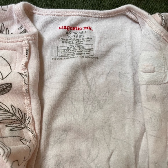 Magnetic Me baby girl footie 6-9  months - Picture 3 of 5